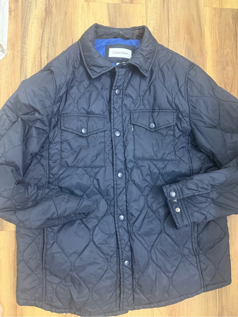 Calvin Klein Men's Quilted Puffer Jacket - Navy